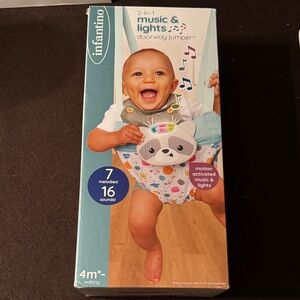 Infantino Music & Lights Doorway Jumper with Panda Design